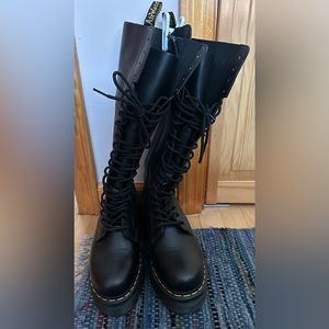 Dr. Martens Audrick Platform Knee High Lace-Up Boots